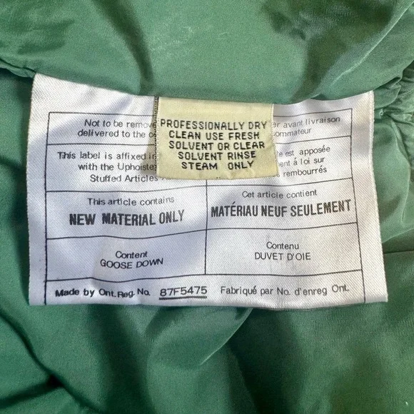 Eddie Bauer: Women’s Vintage Goose Down Deep Green Puffer Vest, Small Petite - Picture 5 of 7